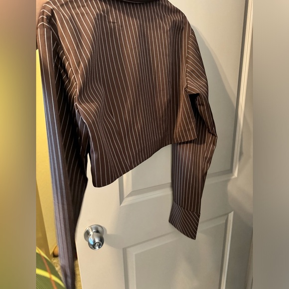 Brown pinstripe set from fashion nova - Picture 6 of 6